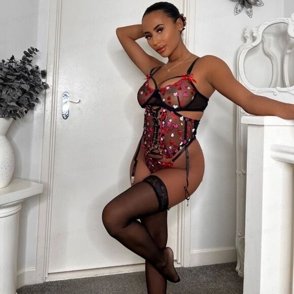 ❤️ valentines collection - NEW Erotic cupid embroidery lingerie set - Picture 5 of 9